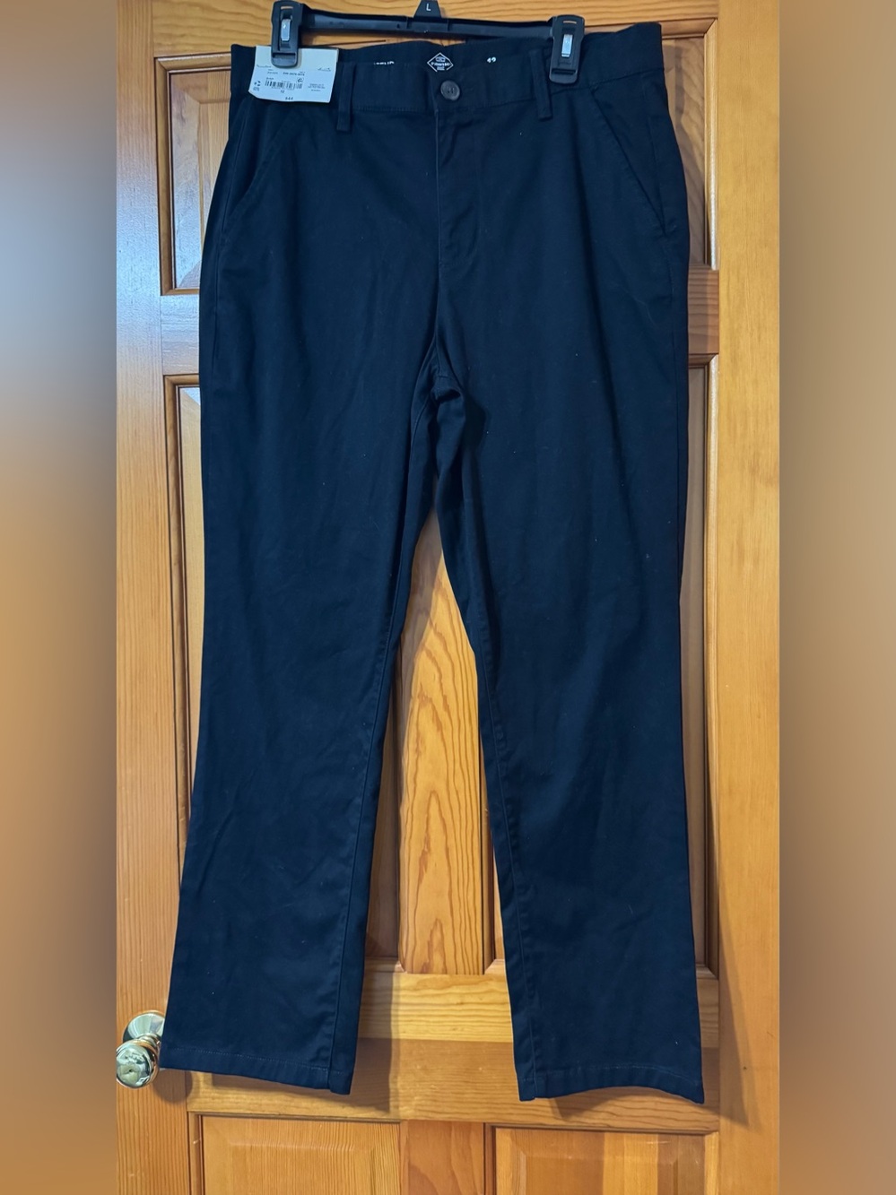 St. John's Bay Black Straight Leg Pants Size 12